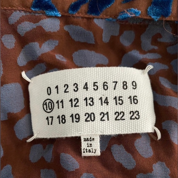 BNWT Maison Martin Margiela SS19 Velvet Leopard Silk Devoré Shirt - Picture 3 of 6